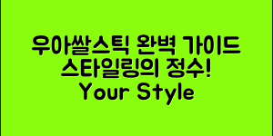 우아쌀스틱 완벽 가이드: 스타일링의 정수