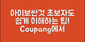초보자도 쉽게 이해하는 아이보싼것